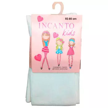 Колготки детские однотонные белые р. 92-98 bc002