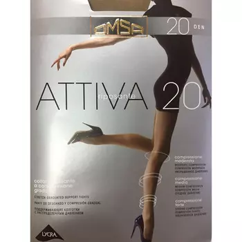 Колготки Omsa аттива 20 ден карамель р.4