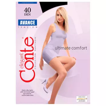 Колготки женские Conte Elegant Avance 40 ден неро р.3