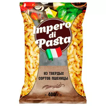 Макароны имперо ди паста 400г рожки рифленые