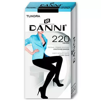 Колготки женские Danni тундра 220 ден р.5 черные