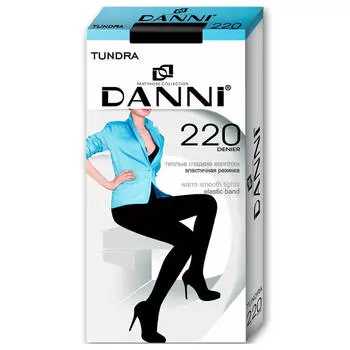 Колготки женские Danni тундра 220 ден р.3 черные