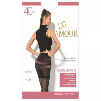 Колготки женские Glamour бьюти шейп 40 ден неро р.5