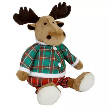 Игрушка мягкая там-там олень в клетчатом костюме 53 см leo18-1818 с