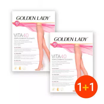 Колготки женские Golden Lady вита 40 неро р.5 Акция 1+1