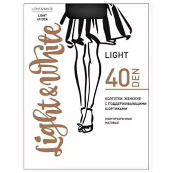 Колготки женские Light&amp;White лайт 40 неро р.5