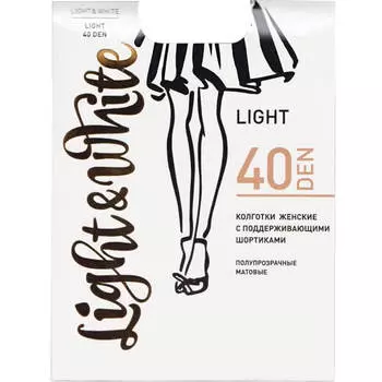 Колготки женские Light&amp;White лайт 40 табак р.4
