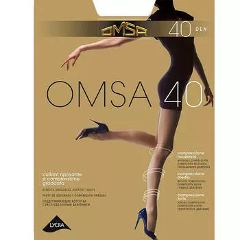 Колготки женские Omsa 40 неро р.5