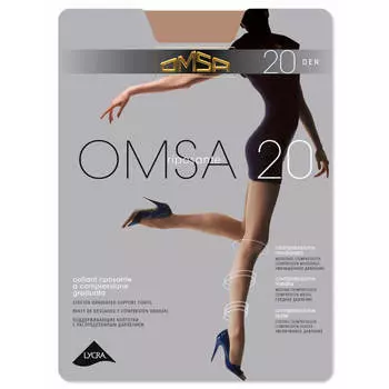 Колготки женские Omsa Omsa 20 неро р.6