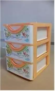 Комод д/мелочей 3 секции волшебный город 21*16*26 см