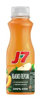 Сок j7 0,3л яблоко-персик пл/б