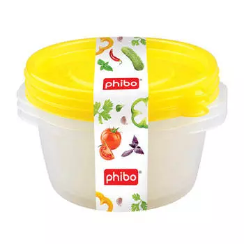 Комплект контейнеров арт-декор 0,75л 3 шт бытпласт 4311541