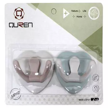 Комплект крючков 2шт 5,5*5,5*3см Absolut Home 5200