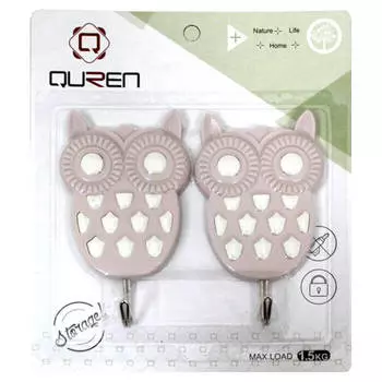 Комплект крючков 2шт 6,5*11,5см Absolut Home 5173