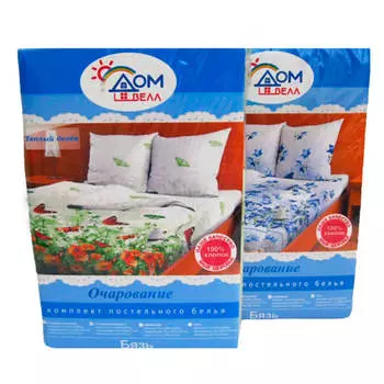 Комплект постельного белья 1,5-сп ДомВелл цветочный этюд бязь 219660