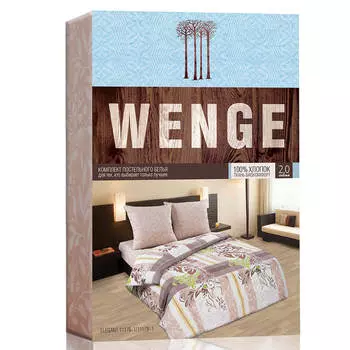 Комплект постельного белья евро ОТК венге био Комфорт бязь
