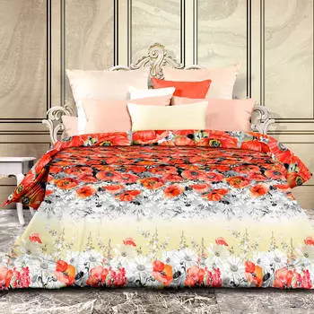 Комплект постельного белья евро Унисон сатин Барлетта в подарочной коробке 15825-1/15295