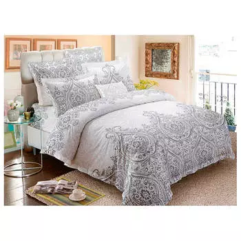 Комплект постельного белья макосатин печатный Amore Mio 1,5 сп арт012005