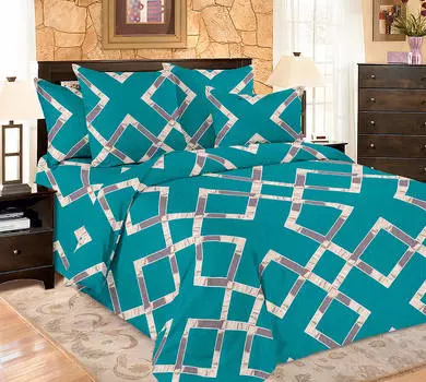 Комплект постельного белья макосатин печатный Amore Mio 1,5-сп 13644