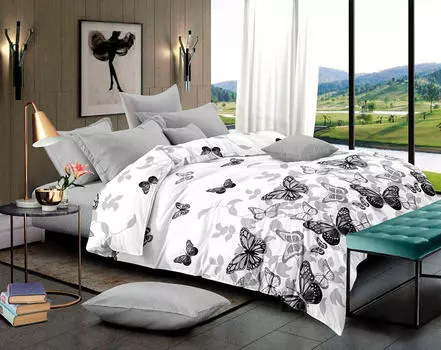 Комплект постельного белья сатин пигмент Gold Amore Mio евро размер арт 14393