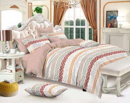 Комплект постельного белья сатин пигмент Gold Amore Mio 2 спальный размер арт 9319