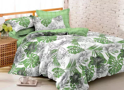 Комплект постельного белья сатин пигмент Gold Amore Mio 2 спальный размер арт 14371