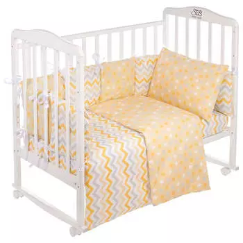 Комплект в кроватку Sweet Baby 4 предмета анастасия гиало желтый 419244