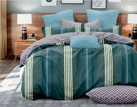 Комплекты постельного белья Любовь и Жизнь поплин 2сп евро 28412