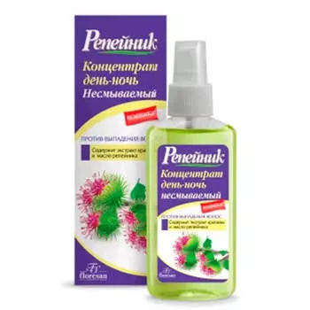 Концентрат день-ночь репейник 100мл против выпадения волос