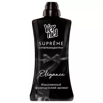 Концентрированный кондиционер ополаскиватель для стирки белья Vernel Супрэм Элеганс, 1,2л (40 стирок