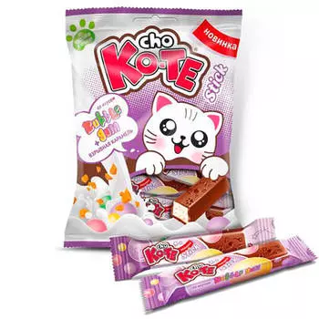 Конфеты Essen Cho ko-te взрывная карамель и бубл гум 250г пакет