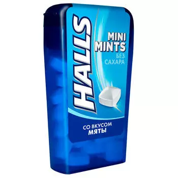 Конфеты Halls Mini 12,5г без сахара со вкусом мяты