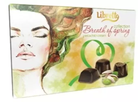 Конфеты из молочного шоколада с фисташковой начинкой 150 г тм шоколадница