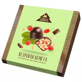 Конфеты Кедровая комета 120 г с земляникой