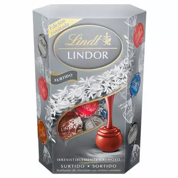 Конфеты линдор серебряный 200г линдт