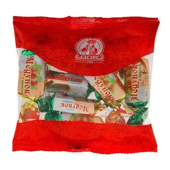 Конфеты медунок 250г с орехом Славянка