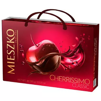Конфеты миешко 285 г черриссимо классик вишня в алкоголе в сумке