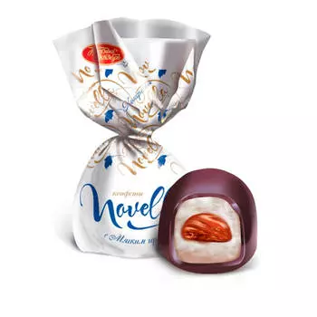 Конфеты новелла с мягким ирисом красный октябрь