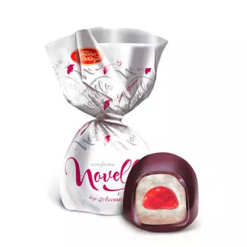 Конфеты новелла с желе вкус лесных ягод красный октябрь