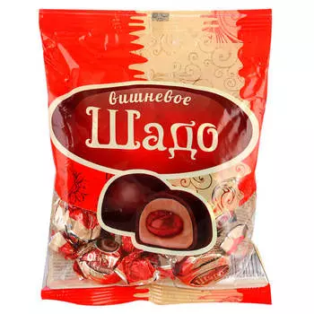 Конфеты Шадо вишневое 250г с желейной начинкой Эссен Продакшн пакет