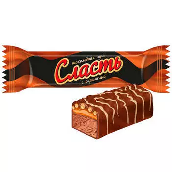 Конфеты сласть шоколадная нуга с карамелью Славянка