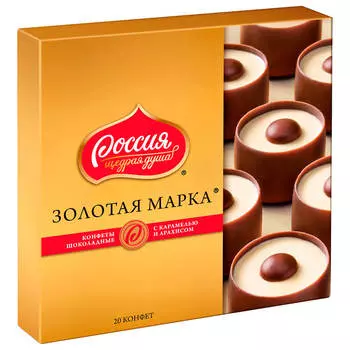 Конфеты Золотая Марка 184г карамель арахис