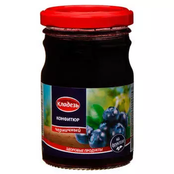 Конфитюр Кладезь 210г на фруктозе черничный