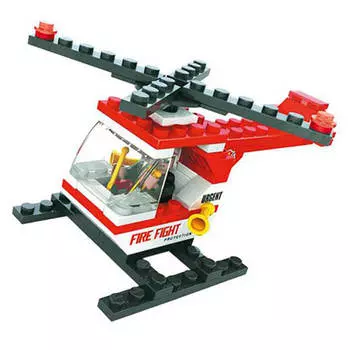 Конструктор аусини 69 деталей пожарный вертолет 21301/г35839