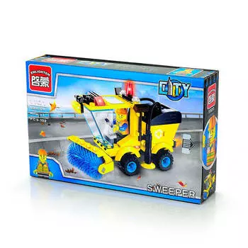 Конструктор Enlighten Brick 102 детали город служба уборки 1101/ г79622