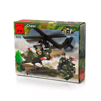 Конструктор Enlighten Brick 119 деталей боевая зона погоня 806/ г38920