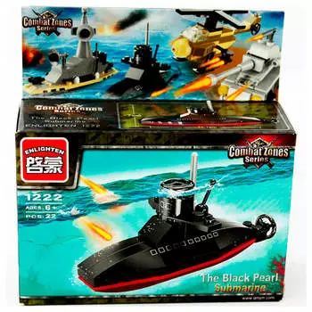 Конструктор Enlighten Brick 22 детали боевая зона субмарина 1222/ г79605