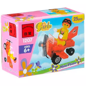 Конструктор Enlighten Brick 25 деталей самолет 1207