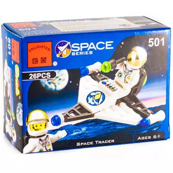 Конструктор Enlighten Brick 26 деталей космический корабль 501