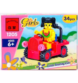 Конструктор Enlighten Brick 34 детали машинка 1205